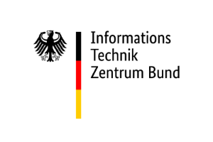 Logo des Informations Technik Zentrums Bund (ITZ Bund), bestehend aus dem Bundesadler und dem Schriftzug in Schwarz.