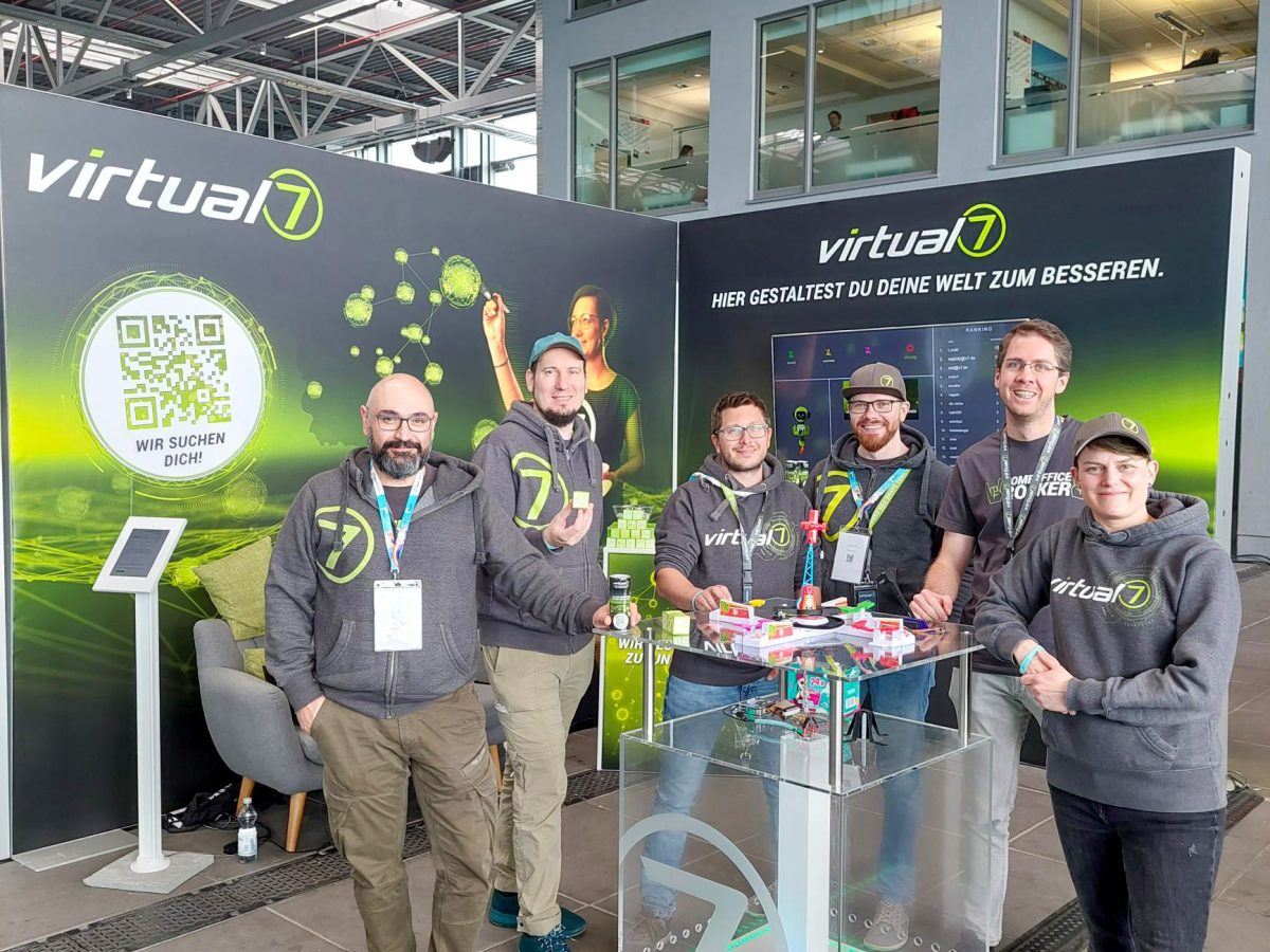 JavaLand 2024 virtual7 Gruppenbild am Messestand